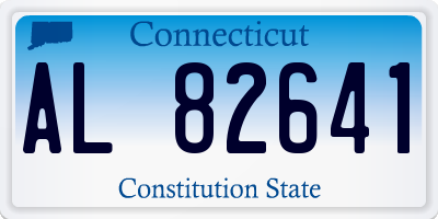 CT license plate AL82641