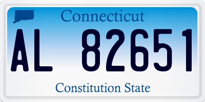 CT license plate AL82651