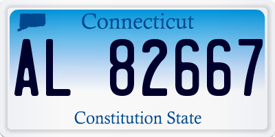 CT license plate AL82667