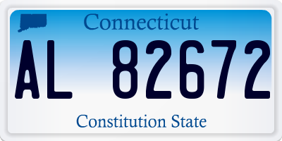 CT license plate AL82672