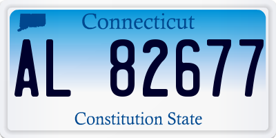 CT license plate AL82677