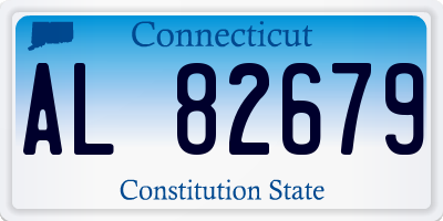 CT license plate AL82679