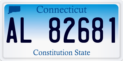 CT license plate AL82681