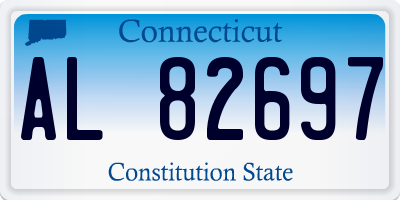 CT license plate AL82697