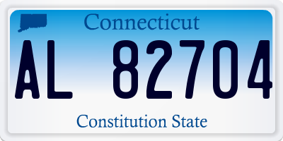 CT license plate AL82704