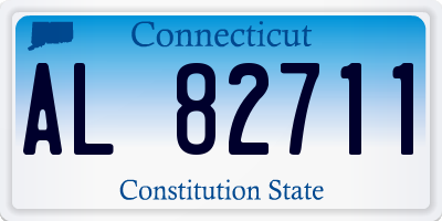 CT license plate AL82711