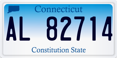 CT license plate AL82714