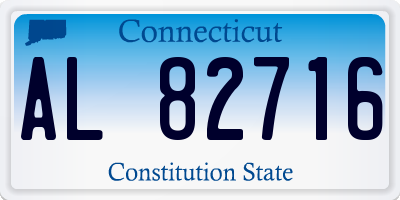 CT license plate AL82716