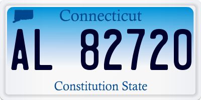 CT license plate AL82720