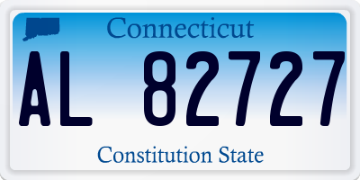 CT license plate AL82727