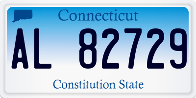 CT license plate AL82729