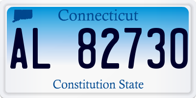 CT license plate AL82730