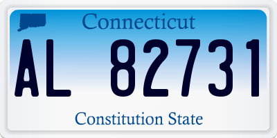 CT license plate AL82731