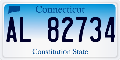 CT license plate AL82734