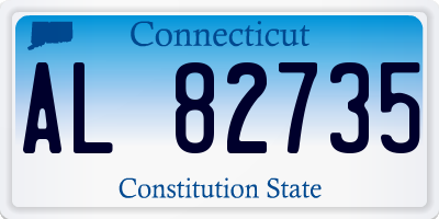 CT license plate AL82735