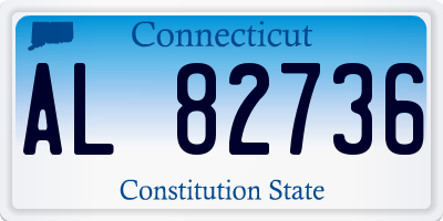 CT license plate AL82736