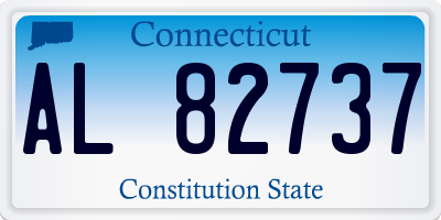 CT license plate AL82737