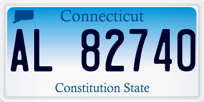CT license plate AL82740