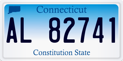 CT license plate AL82741