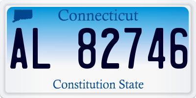 CT license plate AL82746