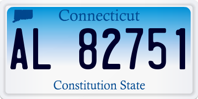 CT license plate AL82751