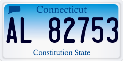 CT license plate AL82753