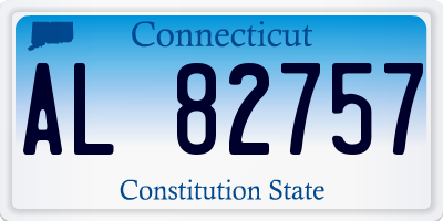 CT license plate AL82757