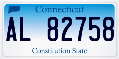CT license plate AL82758