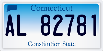 CT license plate AL82781