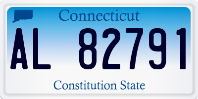 CT license plate AL82791