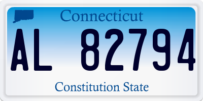 CT license plate AL82794