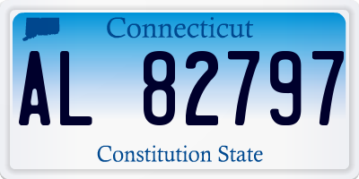 CT license plate AL82797