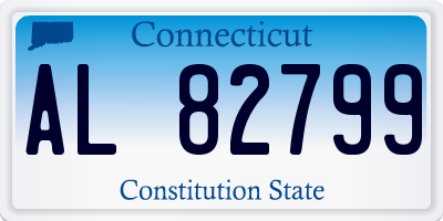 CT license plate AL82799