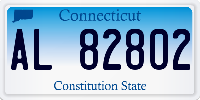 CT license plate AL82802