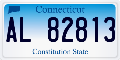 CT license plate AL82813