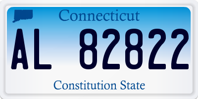CT license plate AL82822