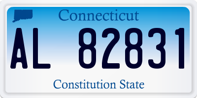 CT license plate AL82831