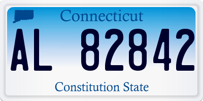 CT license plate AL82842