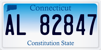 CT license plate AL82847