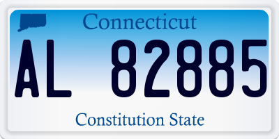 CT license plate AL82885