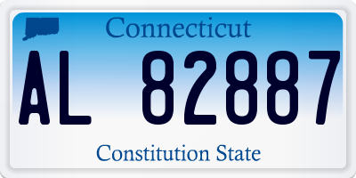 CT license plate AL82887