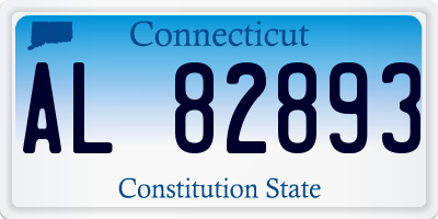 CT license plate AL82893
