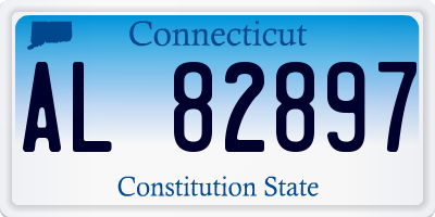 CT license plate AL82897