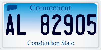 CT license plate AL82905