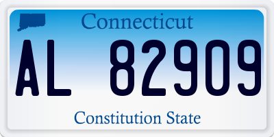 CT license plate AL82909
