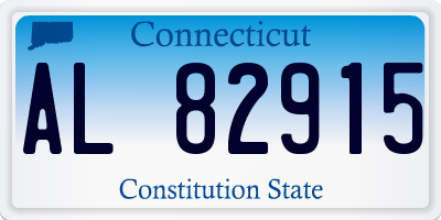 CT license plate AL82915