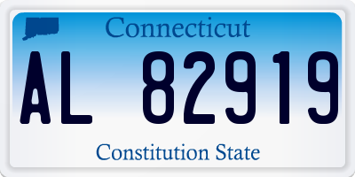 CT license plate AL82919