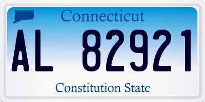 CT license plate AL82921