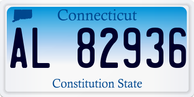 CT license plate AL82936