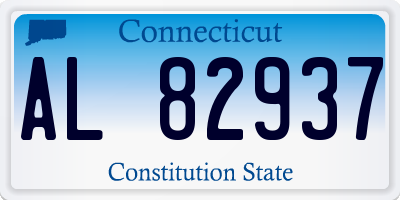 CT license plate AL82937